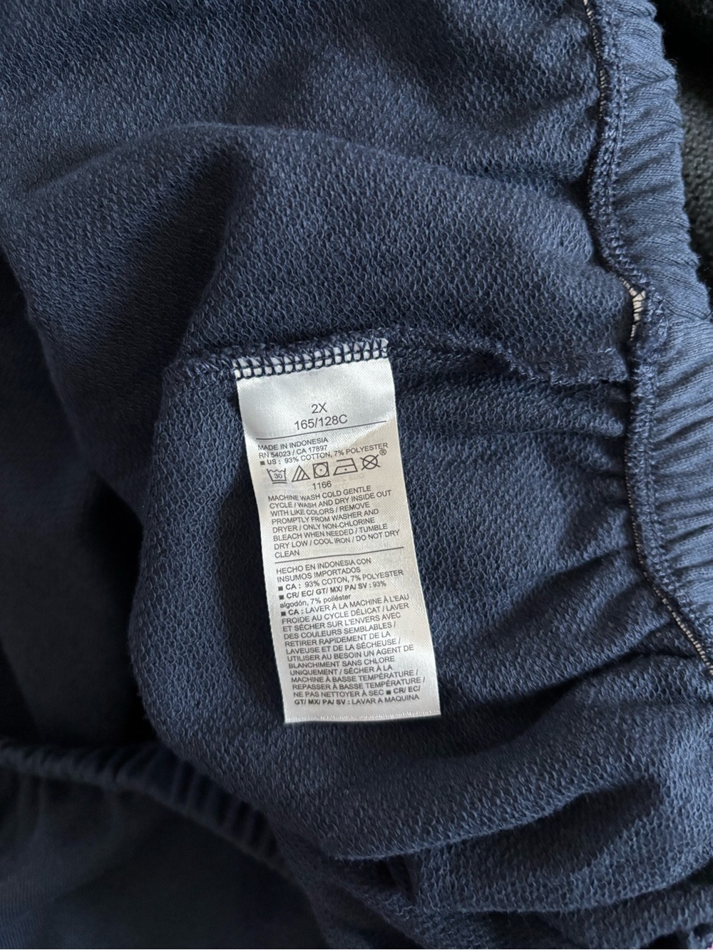Old Navy Sweatshirt So Comfy Terry Fleece Navy Blue Women 2X NWT Athletic Casual - Picture 11 of 12